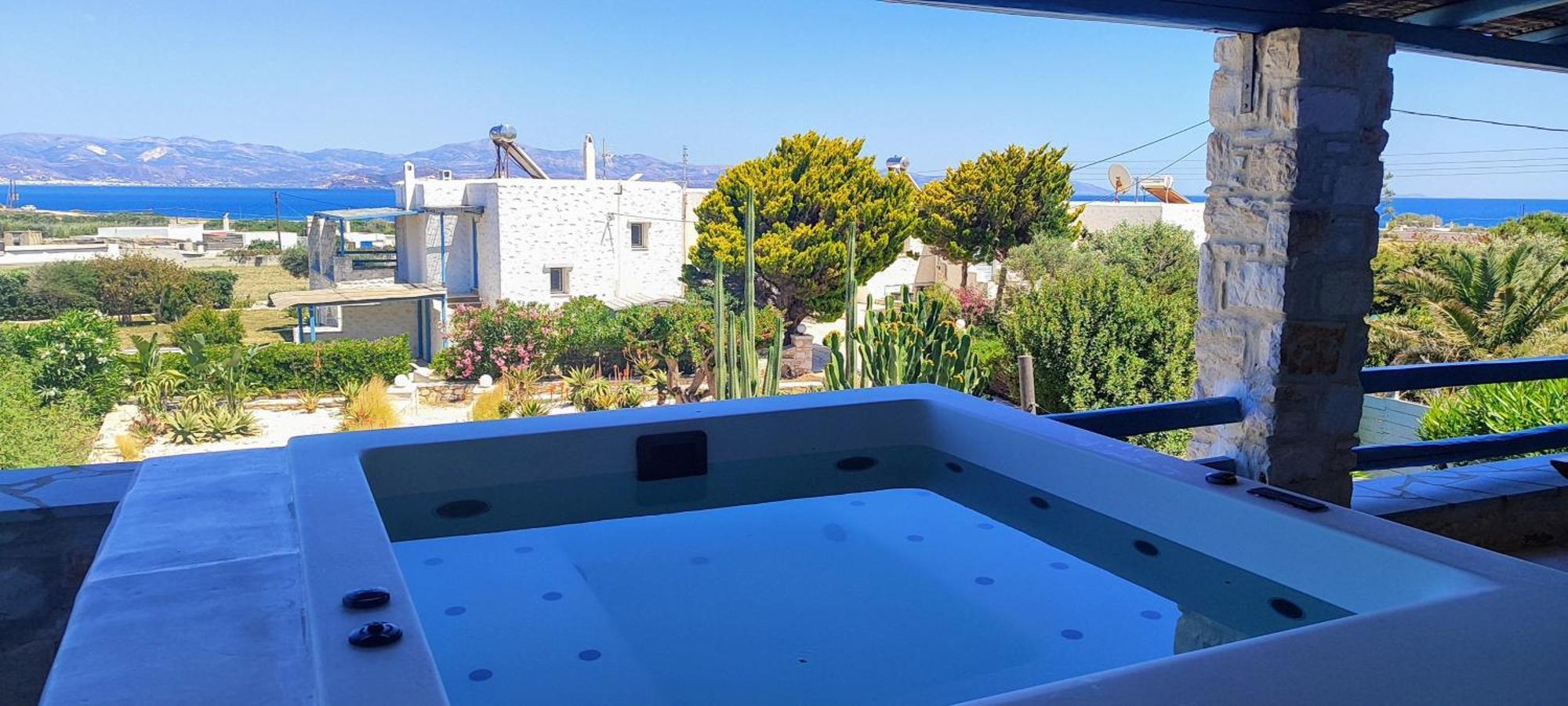 Island Magic - Seaview Villa With Jacuzzi Pool 安倍拉斯 外观 照片